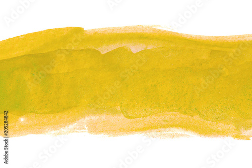 yellow multilayer strip of watercolor. ready design for postcards, banners, web.