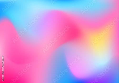 Bright Gradient blur background for quote. Vector colorful rainbow poster. Abstract purple pink mesh card template. trend summer pastel.