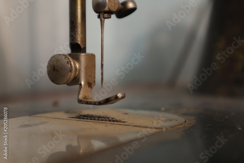 The old sewing machine. Vintage