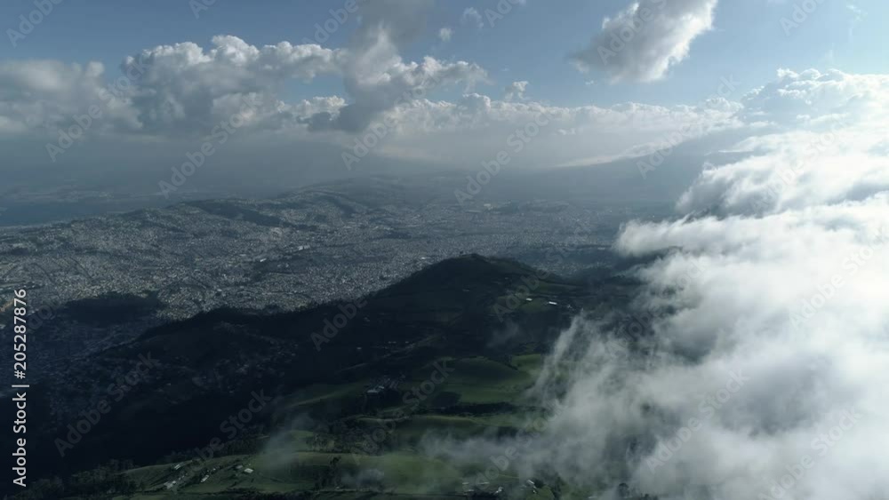 View of the city and mountains. View of the city and mountains.