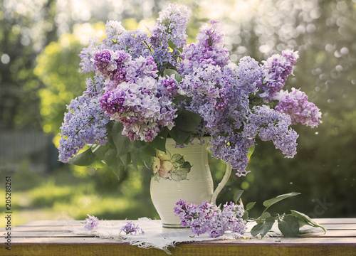 Bunch of violet lilac flower