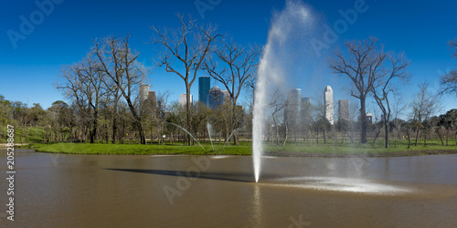 Wallpaper Mural MARCH 7, 2018 , HOUSTON, TEXAS - High rise buildings in Houston cityscape from Glenwood Cemetery, Texas, United States, Texas, United States Torontodigital.ca