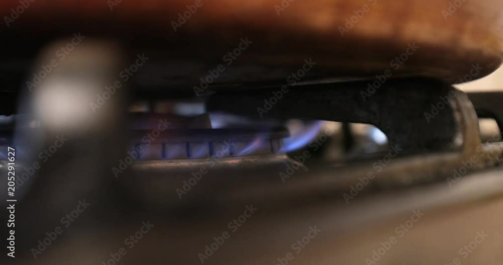 Gas on a Stove Gas on a Stove