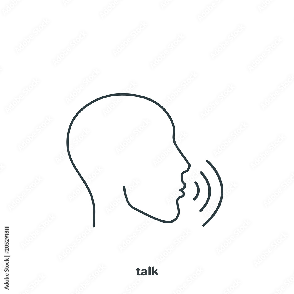vector flat image, human head icon vector flat image, human head icon
