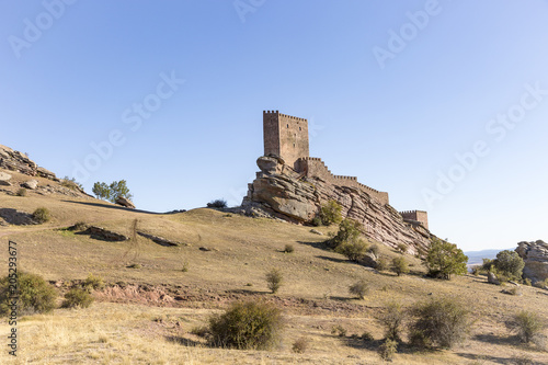 Medieval Castle of Zafra in Campillo de Duenas, Province of Guadalajara, Spain photo