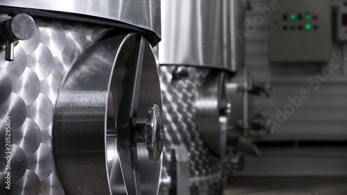 winery with steel containers