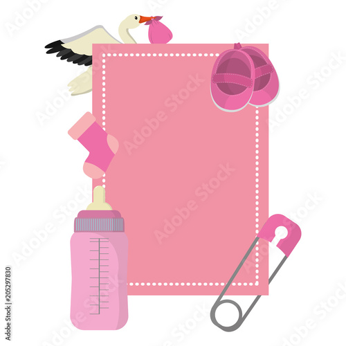 emblem with baby things products necessities