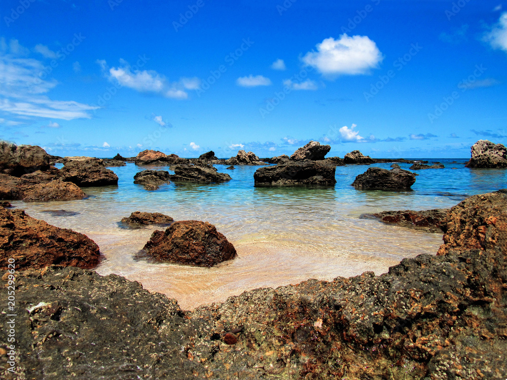 Beach with rocks Beach with rocks