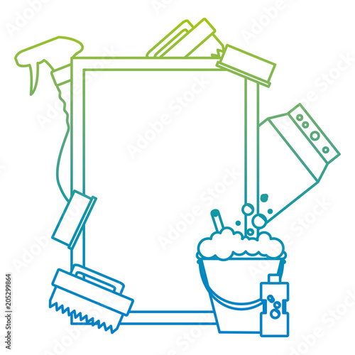 degraded line emblem style with clean house objects