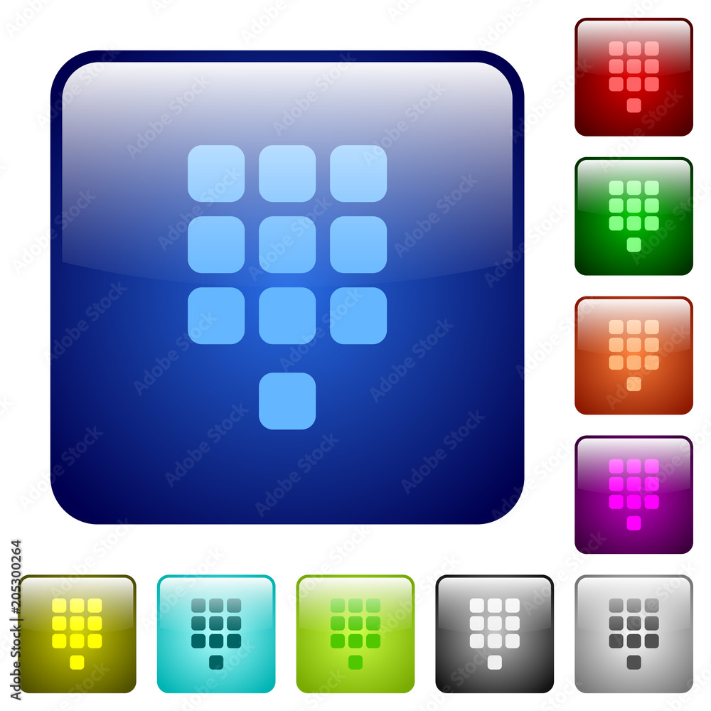 Dial pad color square buttons Dial pad color square buttons