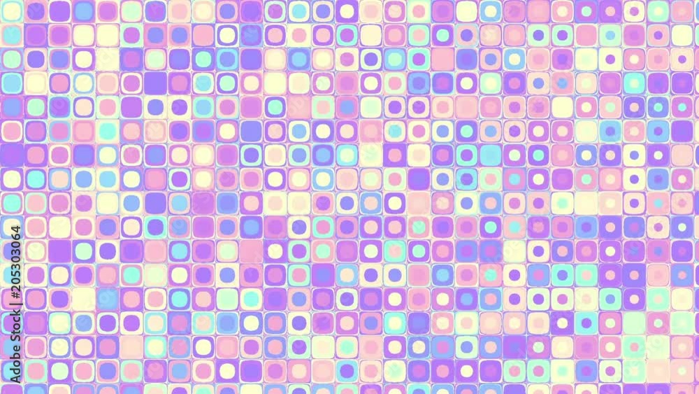 Abstract geometric background. Transform from small squares to dots. Mosaic pattern. Seamless looping footage. Abstract geometric background. Transform from small squares to dots. Mosaic pattern. Seamless looping footage.