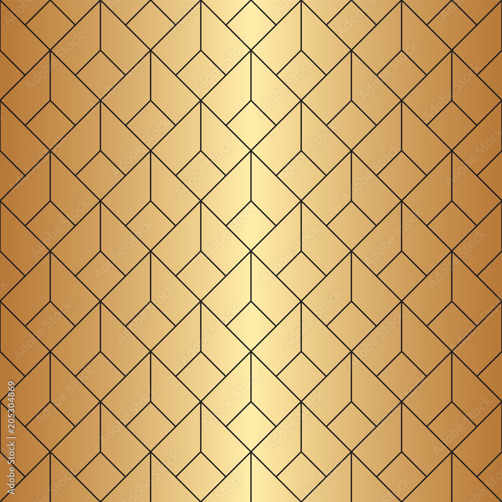 Fototapeta premium Seamless geometric diamond shaped art deco pattern