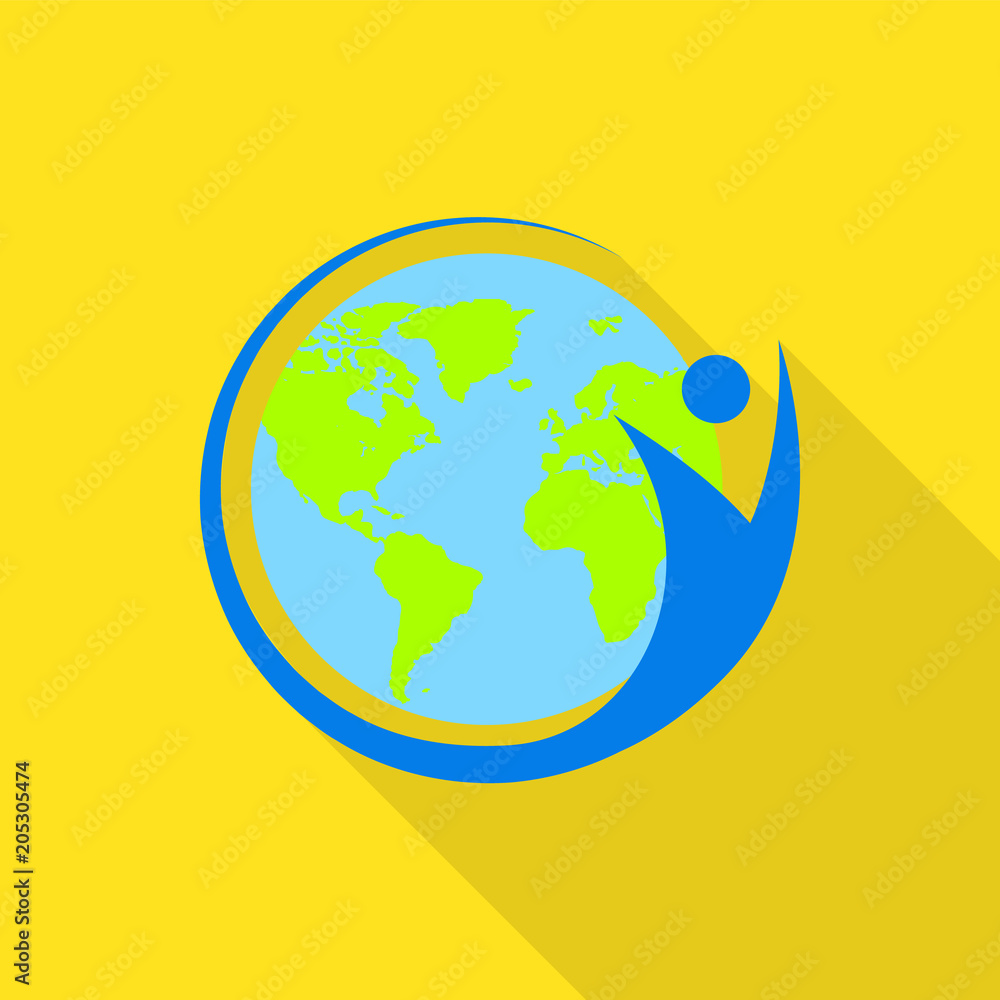 International human world icon. Flat illustration of international human world vector icon for web design