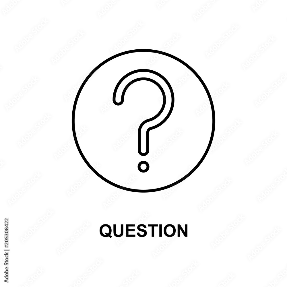 question in round icon. Element of simple web icon with name for mobile concept and web apps. Thin line question in round icon can be used for web and mobile question in round icon. Element of simple web icon with name for mobile concept and web apps. Thin line question in round icon can be used for web and mobile