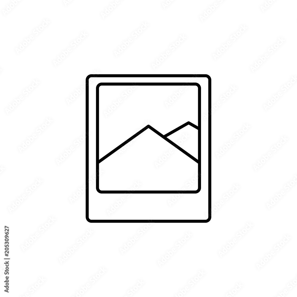 the photo icon. Element of simple travel icon for mobile concept and web apps. Thin line the photo icon can be used for web and mobile the photo icon. Element of simple travel icon for mobile concept and web apps. Thin line the photo icon can be used for web and mobile