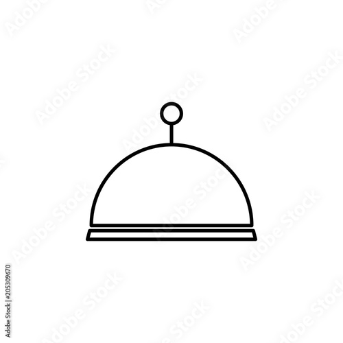 restaurant tray icon. Element of simple travel icon for mobile concept and web apps. Thin line restaurant tray icon can be used for web and mobile