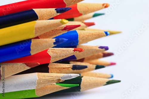 Color pencil, close-up