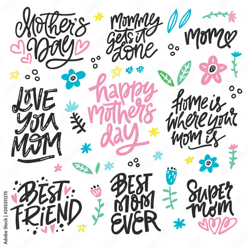 Mother's Day Lettering Set