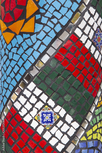  Artistic display of tile fragments