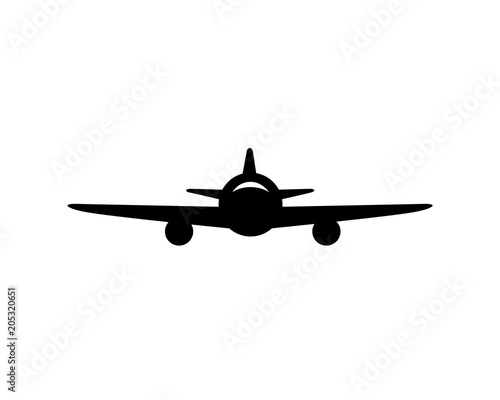 Front Looking of Plane, Take Off, Flying Plane