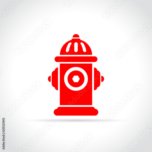 fire hydrant icon on white background