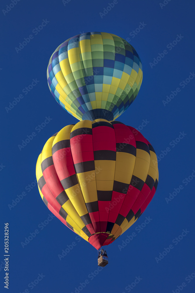 Naklejka premium Colorful Hot Air Balloons at the Albuquerque Balloon Fiesta, Albuquerque, New Mexico