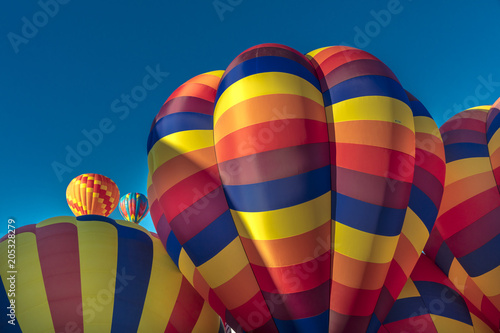 Colorful Hot Air Balloons at the Albuquerque Balloon Fiesta, Albuquerque, New Mexico