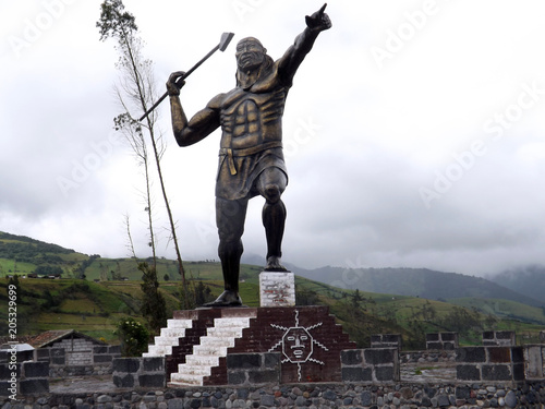 Monumento del General Rumiñahui en Píllaro Tungurahua Ecuador
