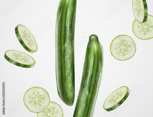 Refreshing cucumber design