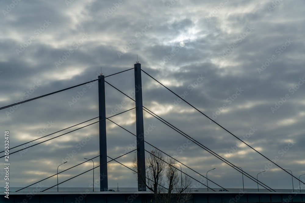 Fototapeta premium Bridge and dramatic sky