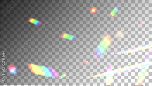 Sparcle bright iridescent reflection
