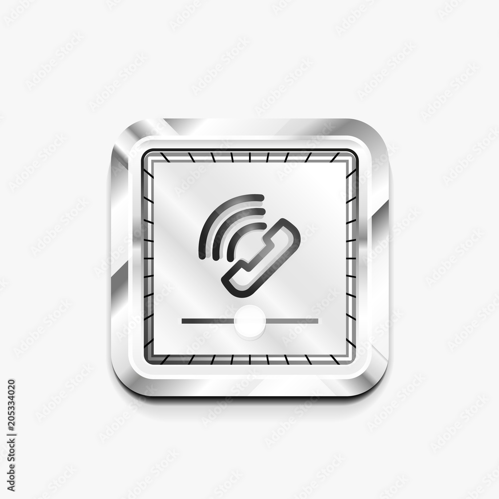 Phone button, call support idea, vector illustration Phone button, call support idea, vector illustration