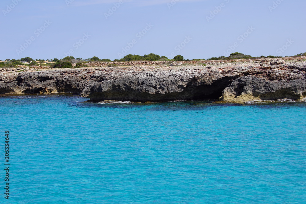 Fototapeta premium PLage de l'Ile de Minorque, Baléares, Espagne
