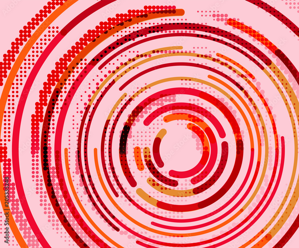 Circular lines, circles, geometric abstract background Circular lines, circles, geometric abstract background
