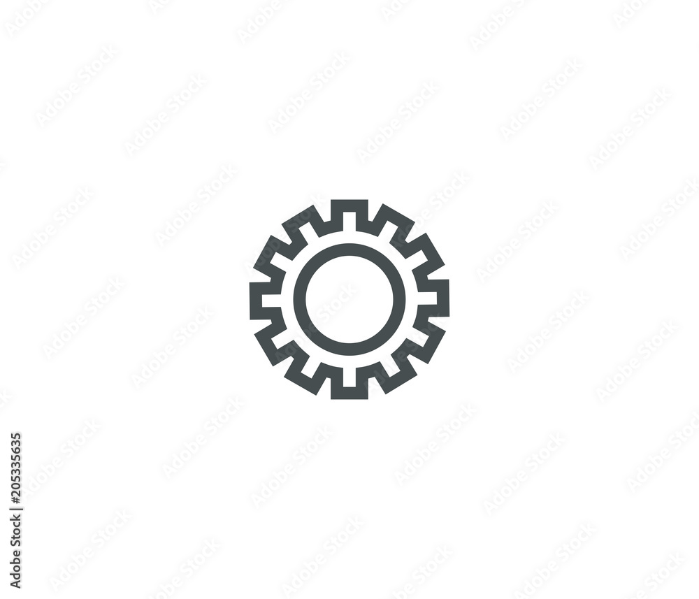Settings vector icon. Black illustration isolated on white background for graphic and web design. Settings vector icon. Black illustration isolated on white background for graphic and web design.