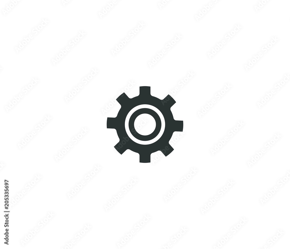 Settings vector icon. Black illustration isolated on white background for graphic and web design. Settings vector icon. Black illustration isolated on white background for graphic and web design.