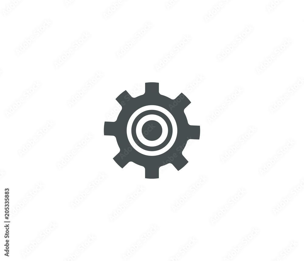 Settings vector icon. Black illustration isolated on white background for graphic and web design. Settings vector icon. Black illustration isolated on white background for graphic and web design.