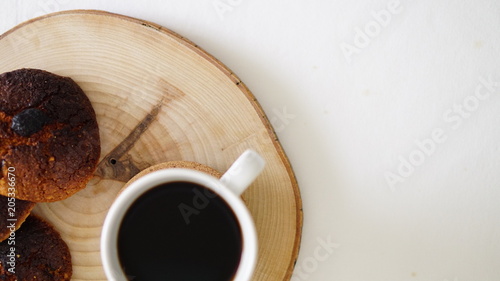 healthy biscuits standing on a white background photo