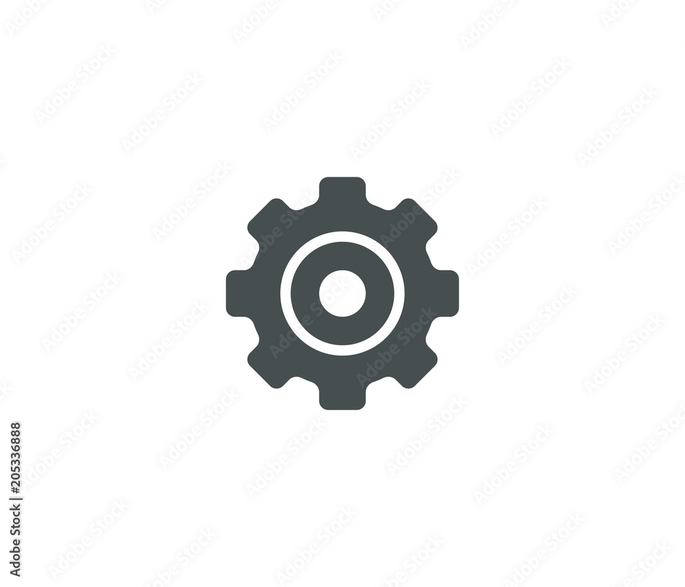 Settings vector icon. Black illustration isolated on white background for graphic and web design. Settings vector icon. Black illustration isolated on white background for graphic and web design.