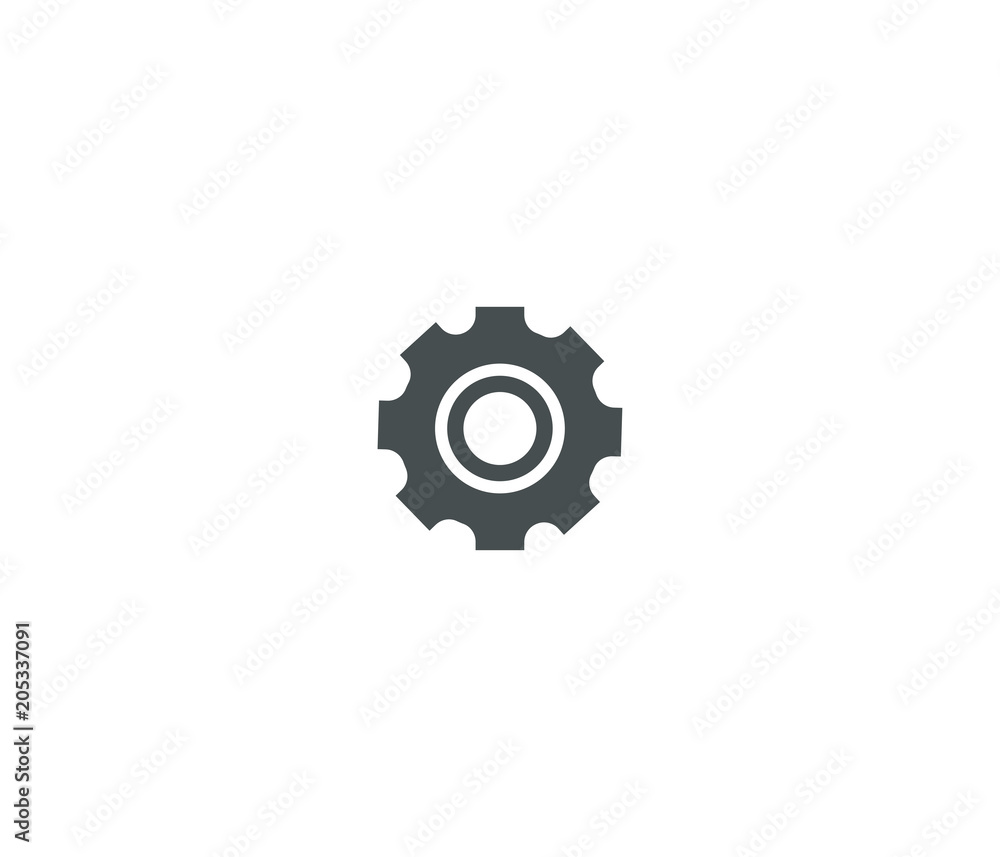 Settings vector icon. Black illustration isolated on white background for graphic and web design. Settings vector icon. Black illustration isolated on white background for graphic and web design.