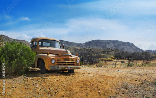 Photography OLD RUSTY TRUCK - ROUTE 66 - HACKBERRY TOWN, ARIZONA