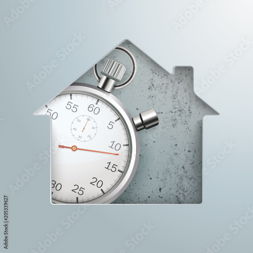 House Hole Stopwatch Concrete