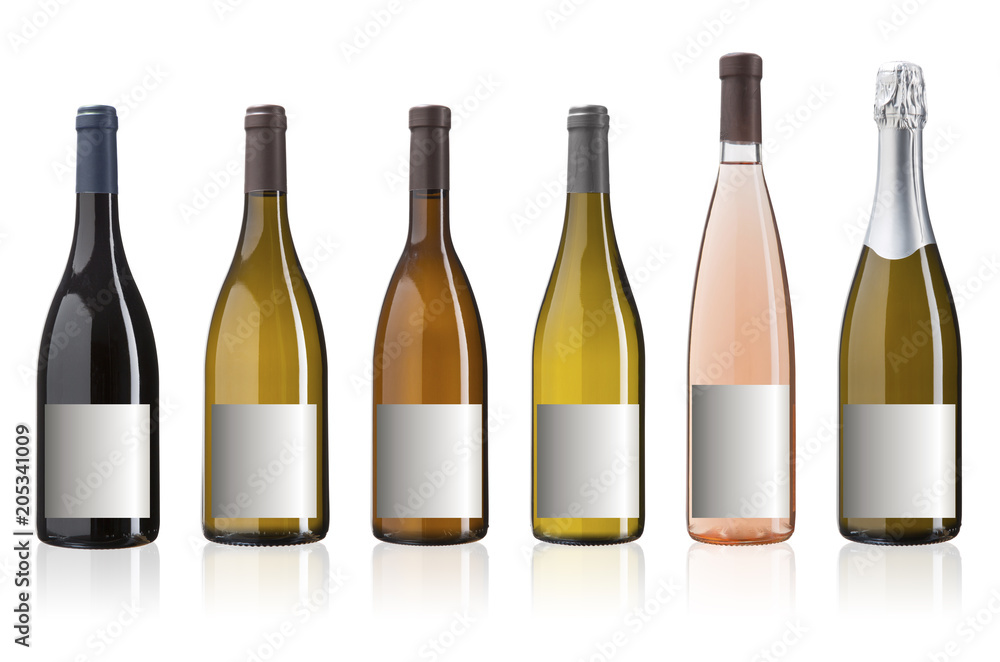 Collection de bouteilles de vin Collection de bouteilles de vin