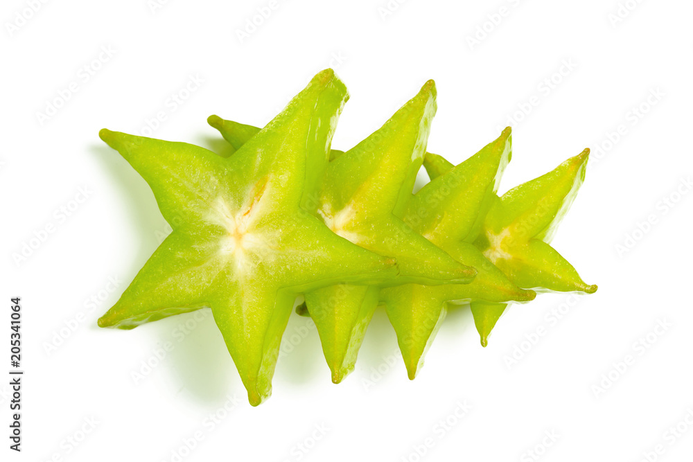 Fototapeta premium Carambole on white background