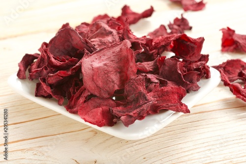 beetroots on wooden background