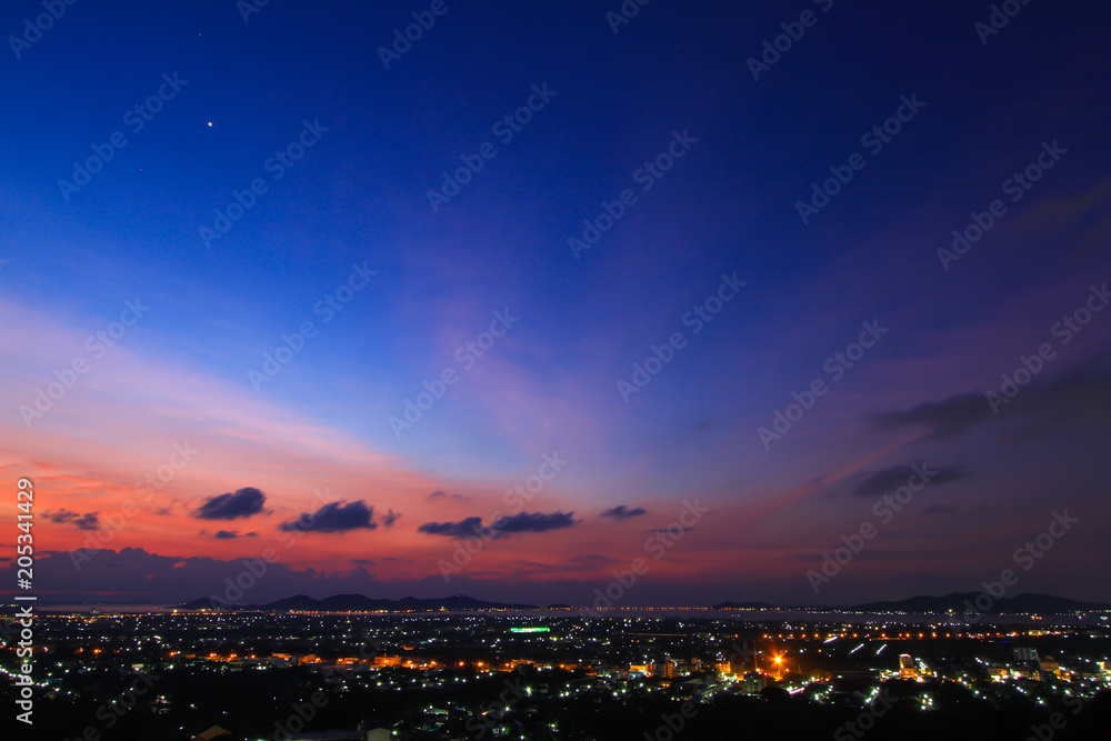 Beautiful sky at twilight time for background Beautiful sky at twilight time for background