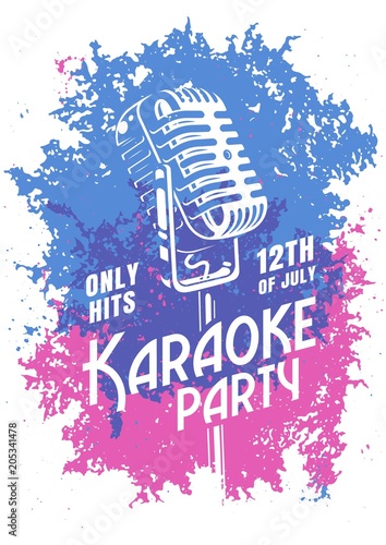 Karaoke modern poster.