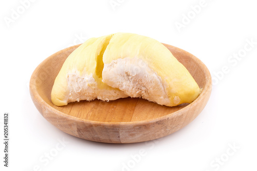 King of fruits, Durain isolated on the white background