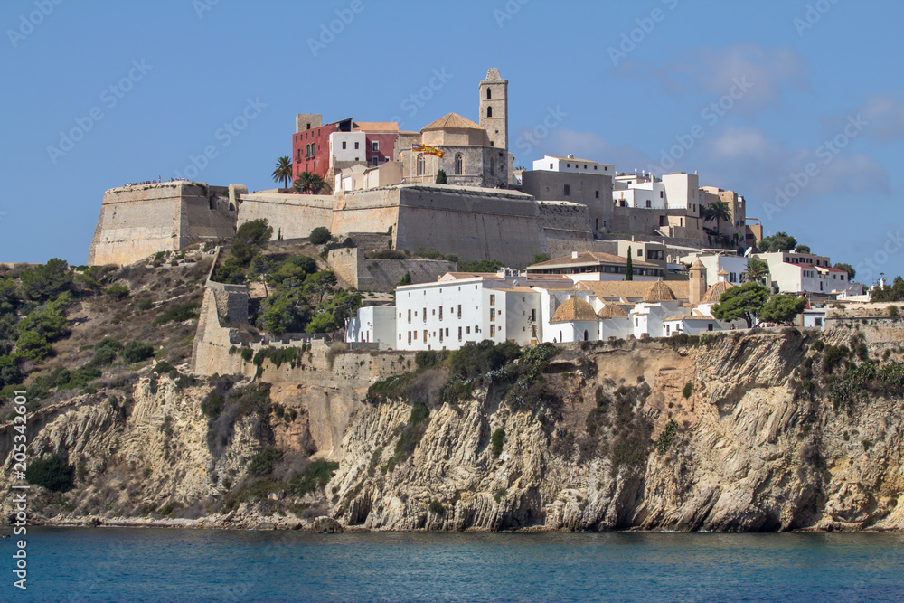 The fortress in Ibiza, Spain