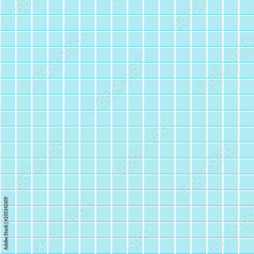 Bathroom tile seamless pattern. Flat vector cartoon illustration. Objects isolated on white background.